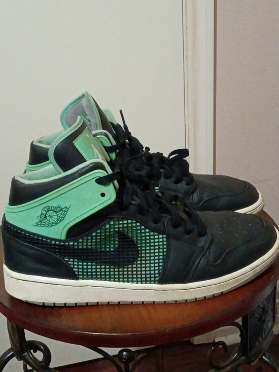 Jordan Other - Nike Air Jordan 1 Retro 89 Green Glow Men’s Size 12 US 599873-033 Black Teal